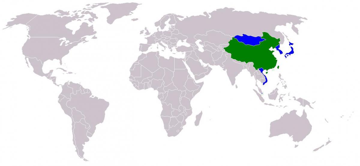 تایوان نقشه در نسخه چینی
