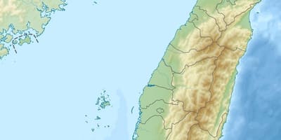 نقشه از تایوان ارتفاع