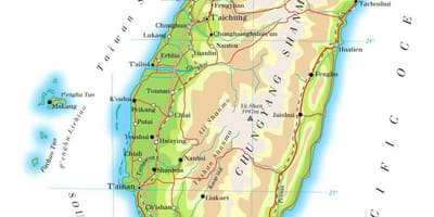 تایوان بزرگراه نقشه